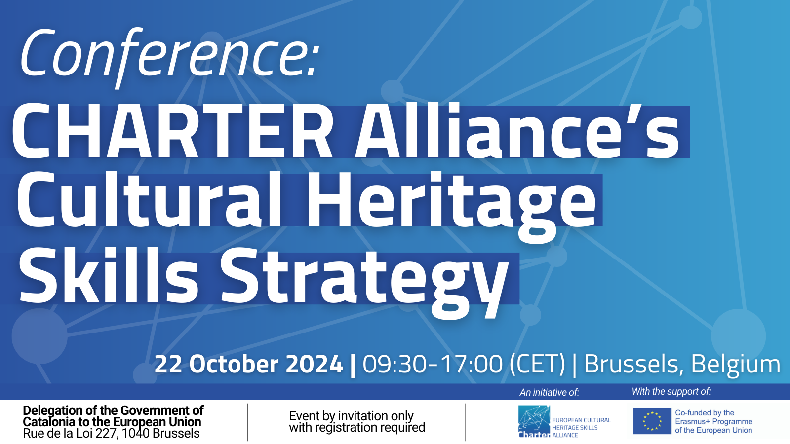 Conference: CHARTER Alliance’s Cultural Heritage Skills Strategy